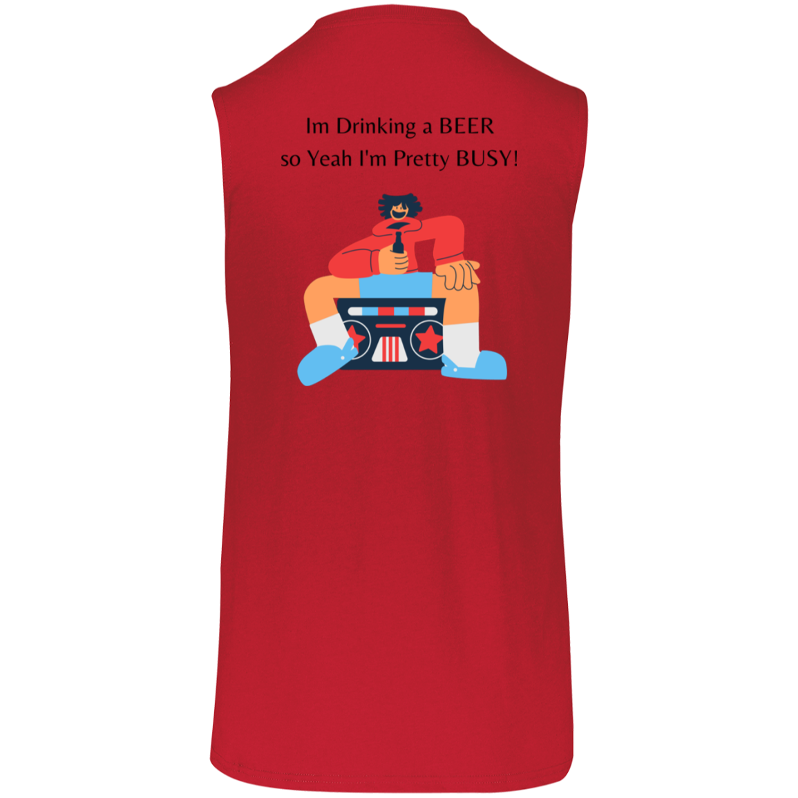 64MTTM Essential Dri-Power Sleeveless Muscle Tee BEER