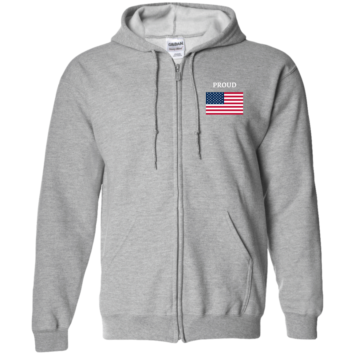 G186 Zip Up Hooded Sweatshirt DAD