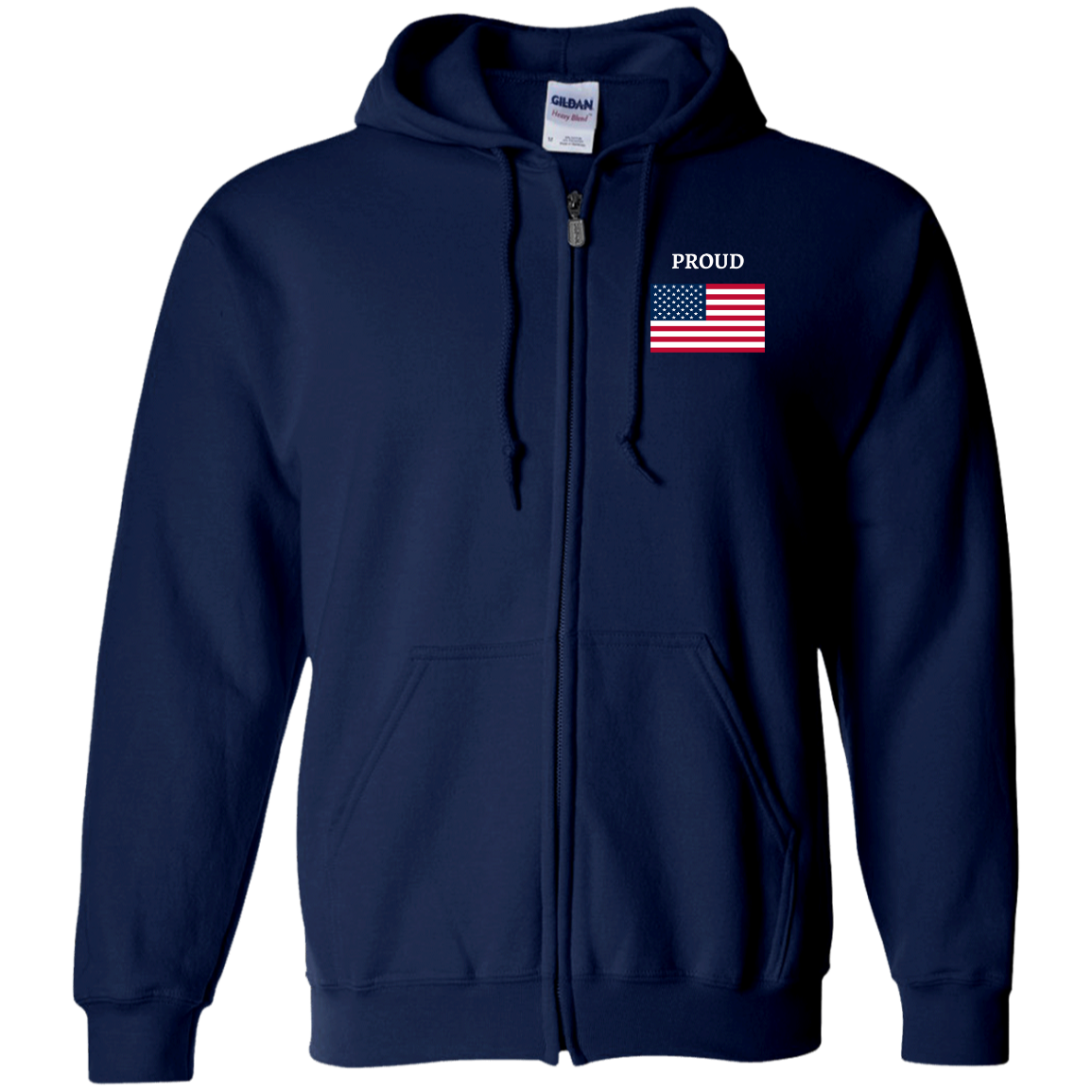 G186 Zip Up Hooded Sweatshirt DAD