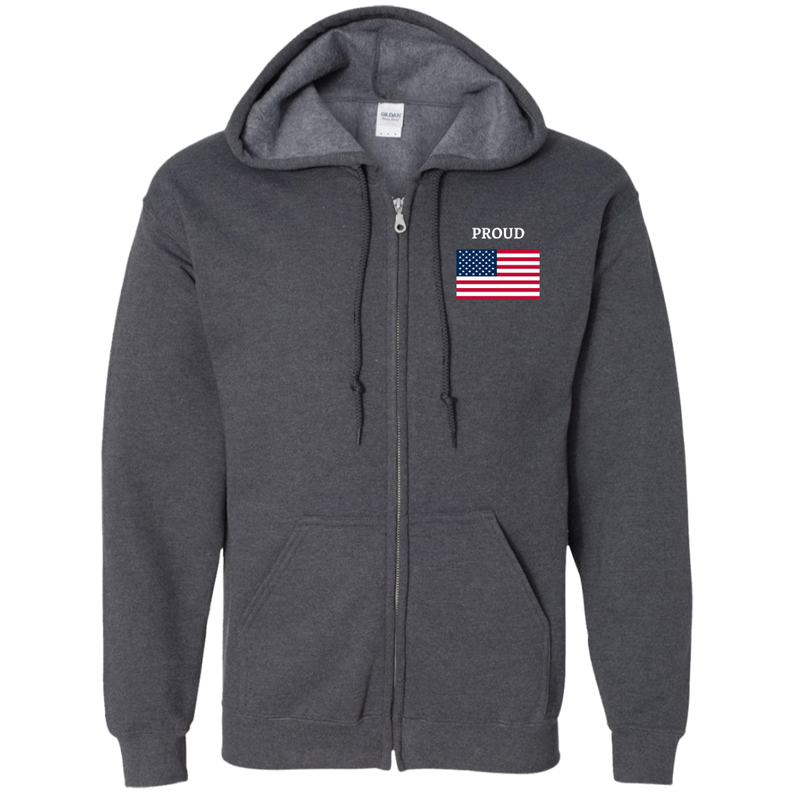 G186 Zip Up Hooded Sweatshirt DAD