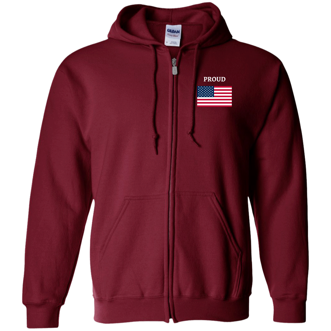 G186 Zip Up Hooded Sweatshirt DAD