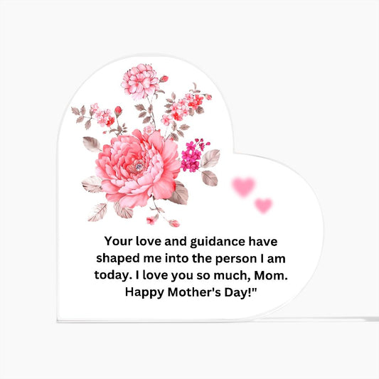 Happy Mother's Day Acrylic Heart